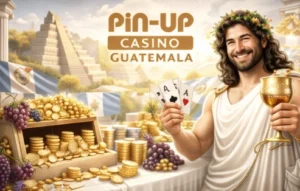 Pin-Up Casino Guatemala con temática maya, cartas de póker y premios en dinero real en casino online Guatemala